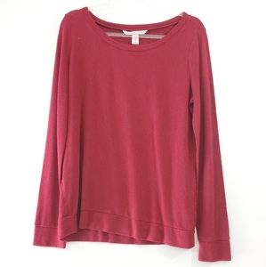 Victoria Secret maroon Womens long sleeve top